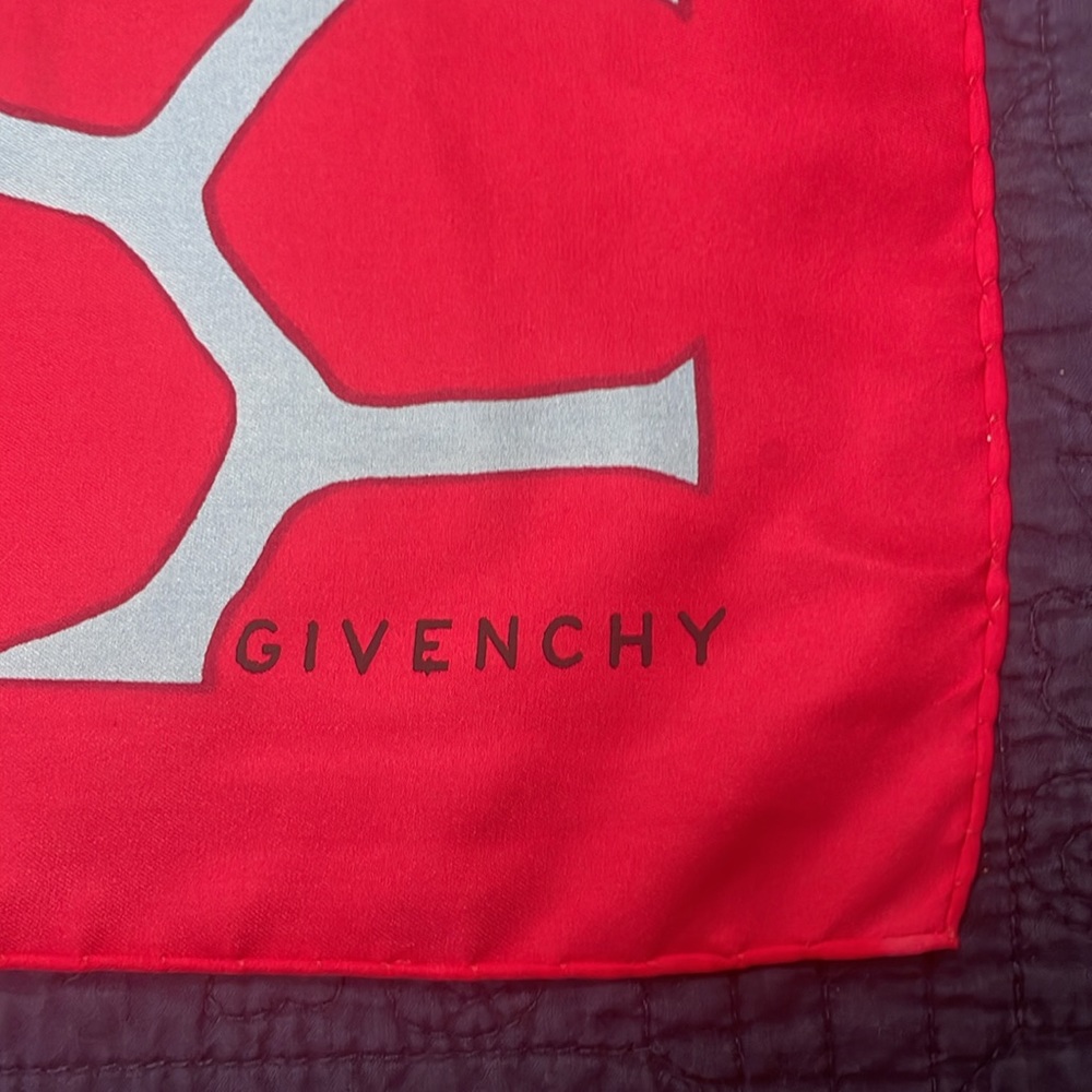 Vintage Givenchy Abstract Pattern French Silk Scarf - Picture 3 of 5